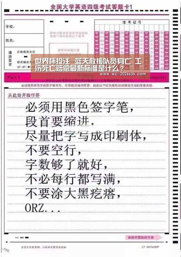 世界杯投注-蓝天救援队员身亡 工伤死亡赔偿最新标准是什么?(图1) 2026世界杯
